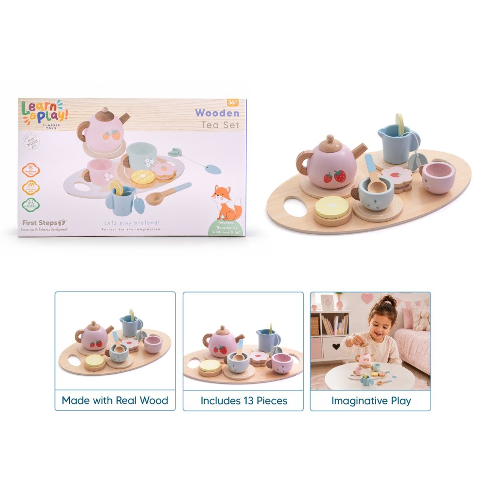 PS892: Wooden Afternoon Tea Set Toy PS892: Wooden Afternoon Tea Set Toy